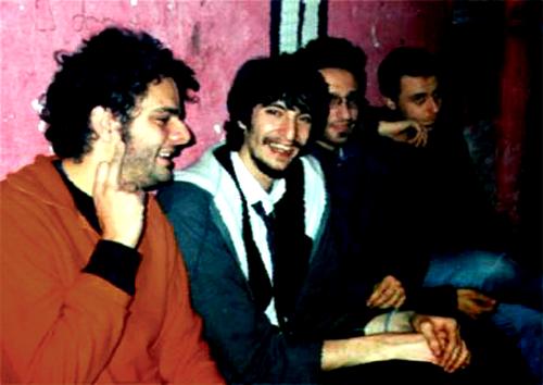Aftergig - Turi Feli Stefano & Sabino after the concert - Karlsruhe @ Ex-Steffi 27.12.2ooo (pic by Lele)